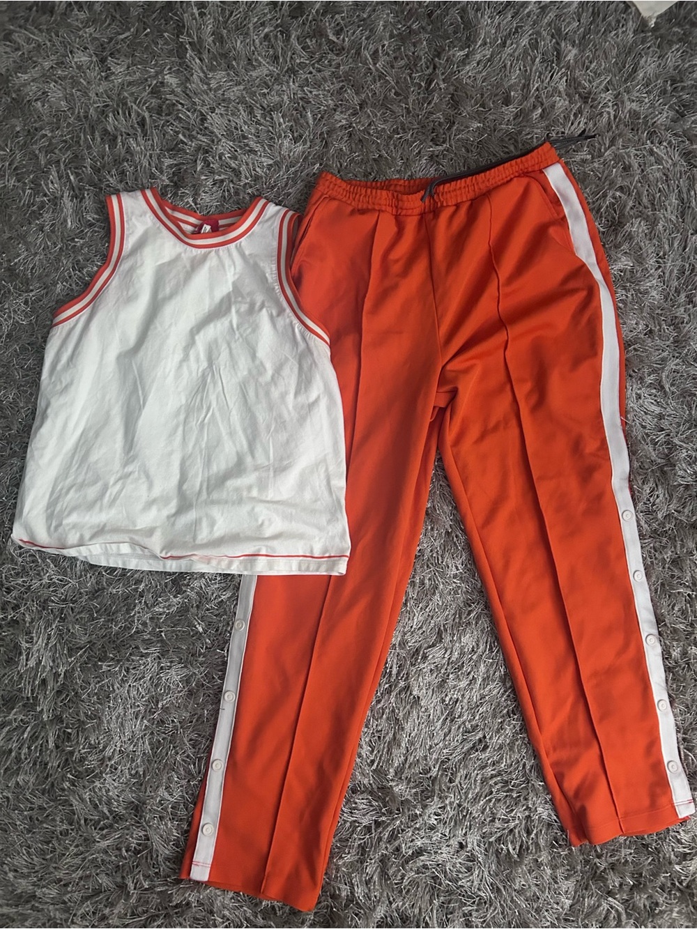 Hunter Bright Orange Top with White Label Accent